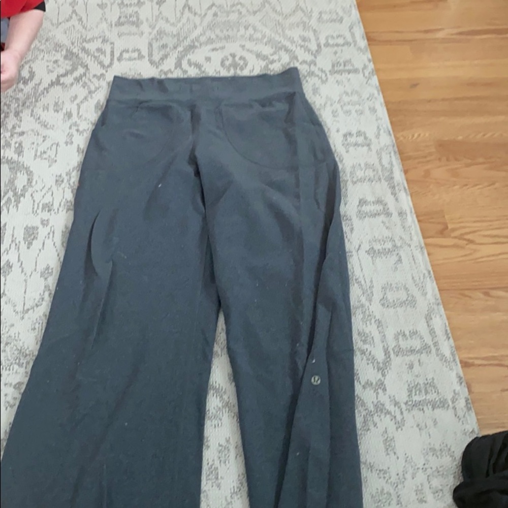 Wide leg lululemon gray pants